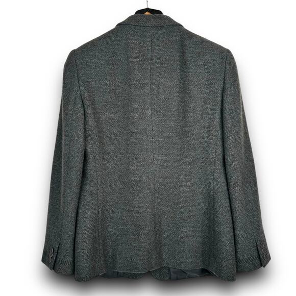 Giorgio Armani Classico Borgo 21 Womens Gray Cashmere Blazer Jacket 46 US 10 - Picture 5 of 11